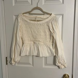FREE PEOPLE OFF-WHITE BLOUSE